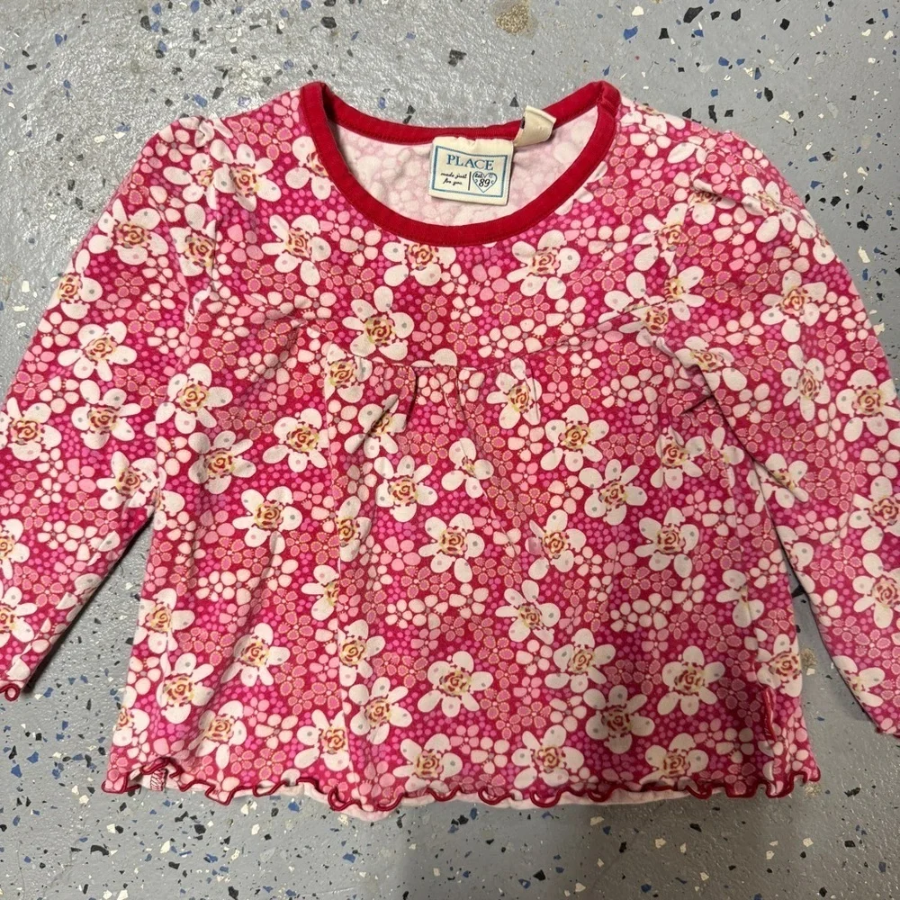 The Children’s Place Pink Floral Long Sleeve Top